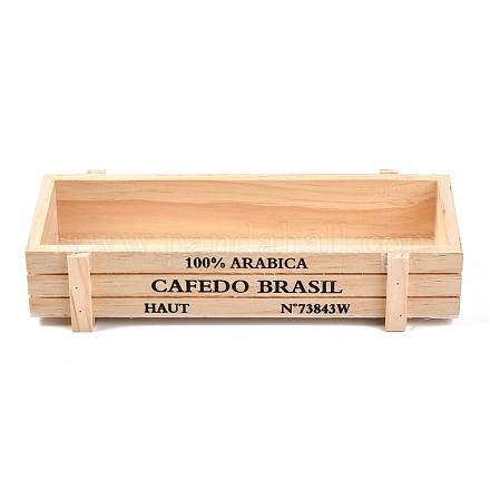 Caja de madera para plantas y caja de almacenamiento CON-M002-01B-1