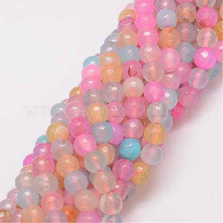 Agata naturale fili di perle G-G882-8mm-C07-1