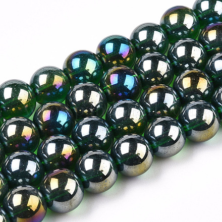 Гальванизируйте прозрачное стекло бисер нитей GLAA-T032-T4mm-AB22-1
