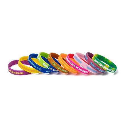 Free Sample Silicone Wristbands Bracelets BJEW-K165-04B-1