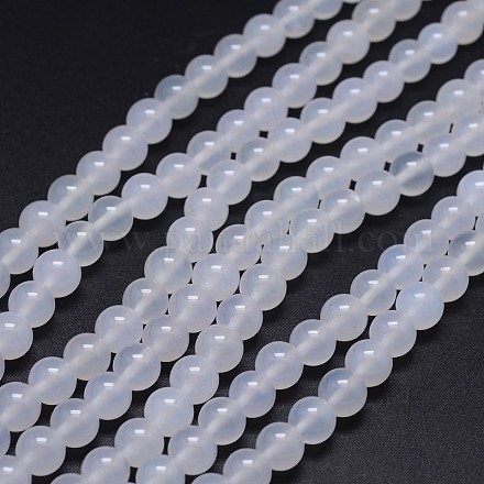 Grade a agate naturelle perles rondes brins X-G-F256-01-8mm-A-1