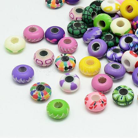 Polymer Clay Beads CLAY-T001-E-1