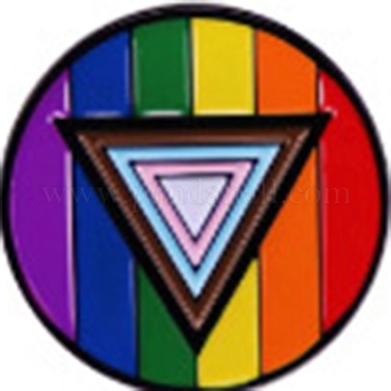 Spilla smaltata con bandiera dell'orgoglio color arcobaleno FEST-PW0001-088J-1