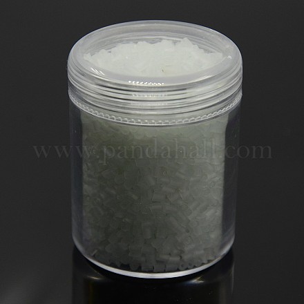 1 Box Transparent Frosted Two Cut Glass Seed Beads DIY Loose Spacer Tube Glass Seed Beads SEED-X0005-11-QB19-B-1