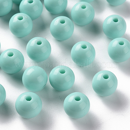 Perles acryliques opaques&nbsp;MACR-S370-C10mm-12-1