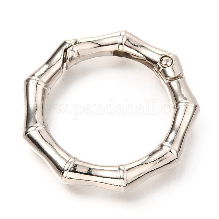 Zinc Alloy Spring Gate Rings PALLOY-H111-02A-P-1