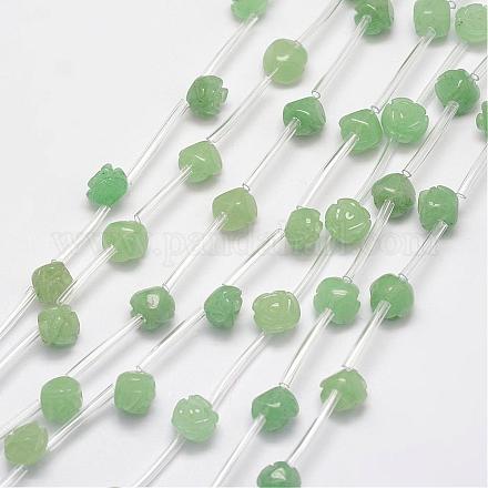 Natural Green Aventurine Beads G-O156-C-03C-1