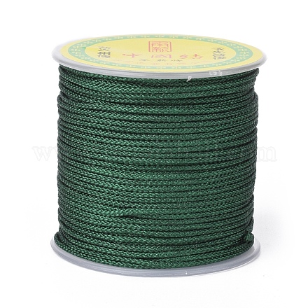 Cordón trenzado de poliéster para la fabricación de joyas OCOR-F011-C05-1