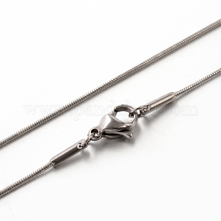 Collane classiche da uomo semplici in acciaio inossidabile da 304 catena da uomo X-STAS-M174-018P-B-1