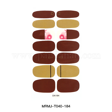 Pegatinas de arte de uñas de tapa completa MRMJ-T040-184-1