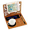 MDF Book Holders Stand, Rectangle with Tree of Life, Peru, Finished Product: 250x250x205mm