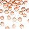 Brass Crimp Beads, Rose Gold, 4x2mm, Hole: 3mm