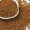 8/0 Baking Paint Glass Seed Beads, Round Hole, Teardrop, Sienna, 3x2mm, Hole: 1mm, about 18750pcs/pound