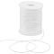 1Roll Nylon Braided Cord, Chinese Knotting Cord for Beading Jewelry Making Macrame Craft, White, 1.5mm, about 100yards/roll