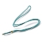 2.5MM Adjustable Braided Nylon Cords Necklace Making, with Golden Brass Finding, Medium Turquoise, 27.56 inch(70cm)