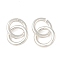 Brass Linking Rings, Interlocking Ring, Cadmium Free & Lead Free, Long-Lasting Plated, Silver, 20x12x12mm, Inner Diameter: 8mm