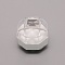 Transparent Plastic Ring Boxes, with Sponge, Earrings Jewelry Display Organizer Case, White, 3.8x3.8x3.65cm