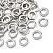 SHEGRACE Brass Beads, Large Hole Beads, Round Ring, Lead Free & Cadmium Free & Nickel Free, Platinum, 6x1.2mm, Hole: 4mm