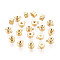 Brass Crimp Beads, Nickel Free, Column, Real 14K Gold Plated, 4x3x2.5mm, Hole: 0.6mm