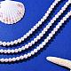 Brins de perles de culture d'eau douce naturelles PEAR-S001-6-7mm-3-5