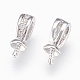 Tasse en laiton pendentif perle bails broches pendentifs X-KK-P150-17-3