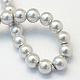 Backen gemalt pearlized Glasperlen runden Perle Stränge HY-Q003-10mm-62-4