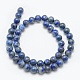 Chapelets de perles en lapis-lazuli naturel X-G-E489-01-8mm-2