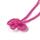 Amulette en nylon avec cordon de nœud porte-bonheur AJEW-NH0001-01E-3