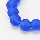 Handmade Frosted Lampwork Beads Strands LAMP-J021-12mm-06-1