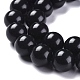 Natural Black Stone Beads Strands G-I288-A02-12mm-3