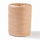 Cinta de rafia natural, cordel de papel para tejer artesanalmente, decoración de ramos, burlywood, 15~40mm, alrededor de 109.36 yarda (100 m) / rollo