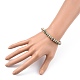 Natürliche dalmatinische Jaspis Perlen Armbänder BJEW-JB05457-02-4