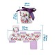 ギフト用の箱  キャンディー包装箱  結婚披露宴のギフト用の箱  リボン付き  ダイヤモンド  パープル  8x8x5.9cm CON-TAC0002-02A-8