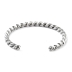304 bracelet manchette en acier inoxydable pour femme BJEW-M310-01P-3