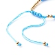 Braccialetti di perline intrecciati in filo di nylon regolabili per bambini BJEW-JB06461-4
