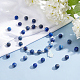ARRICRAFT Frosted Round Natural Lapis Lazuli Beads Strands G-AR0003-59-4