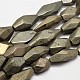 Pépites de pyrite naturelles perles brins G-F197-05-1