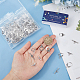 SUNNYCLUE 1 Box 100 Sets Toggle Jewelry Clasp Toggle Clasps Bracelet Closure Clasps Hollow Toggle Clasp Heart Round OT Clasp Silver IQ Clasps Connectors for Jewelry Making DIY Bracelets Necklace FIND-SC0008-04-3