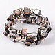 Shell Beads Wrap Bracelets X-BJEW-JB01609-05-1