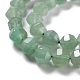 Natürlichen grünen Aventurin Perlen Stränge G-K312-22B-01-3