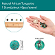 ARRICRAFT Natural African Turquoise(Jasper) Beads Strands TURQ-AR0001-02-2