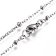 304 Stainless Steel Cable Chain Necklaces NJEW-JN02352-2