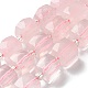 Fili di perline quarzo roso  naturale  G-B065-A01-1