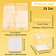 Benecreat 20 Sets transparente PVC-Geschenkboxen mit Griff und Papier CON-WH0084-42A-2