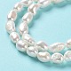 Fili di perle di perle d'acqua dolce coltivate naturali PEAR-Z002-18-4