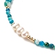 Halskette mit natürlichen Perlen NJEW-JN03765-01-4