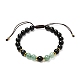 Natural Mixed Stone Braided Bead Bracelets Set for Girl Women BJEW-JB06741-10