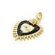 Латунные микро проложить кубического циркония подвески KK-M314-09G-03-2