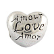Tibetan Style Valentine's Day Love Amor Alloy European Large Hole Beads TIBEB-8041-AS-NR-1