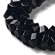 Natürlichen Obsidian Perlen Stränge G-D091-A16-4